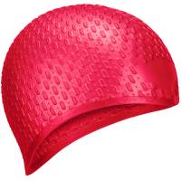 Шапочка для плавания силиконовая Bubble Cap (Красный) B31519-3