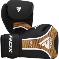 Перчатки RDX Aura Plus T-17 12oz черн/золот. (арт. BGR-T17BGL-12OZ+)