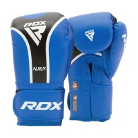 Перчатки RDX Aura Plus T-17 16oz син/черн. (арт. BGR-T17UB-16OZ+)